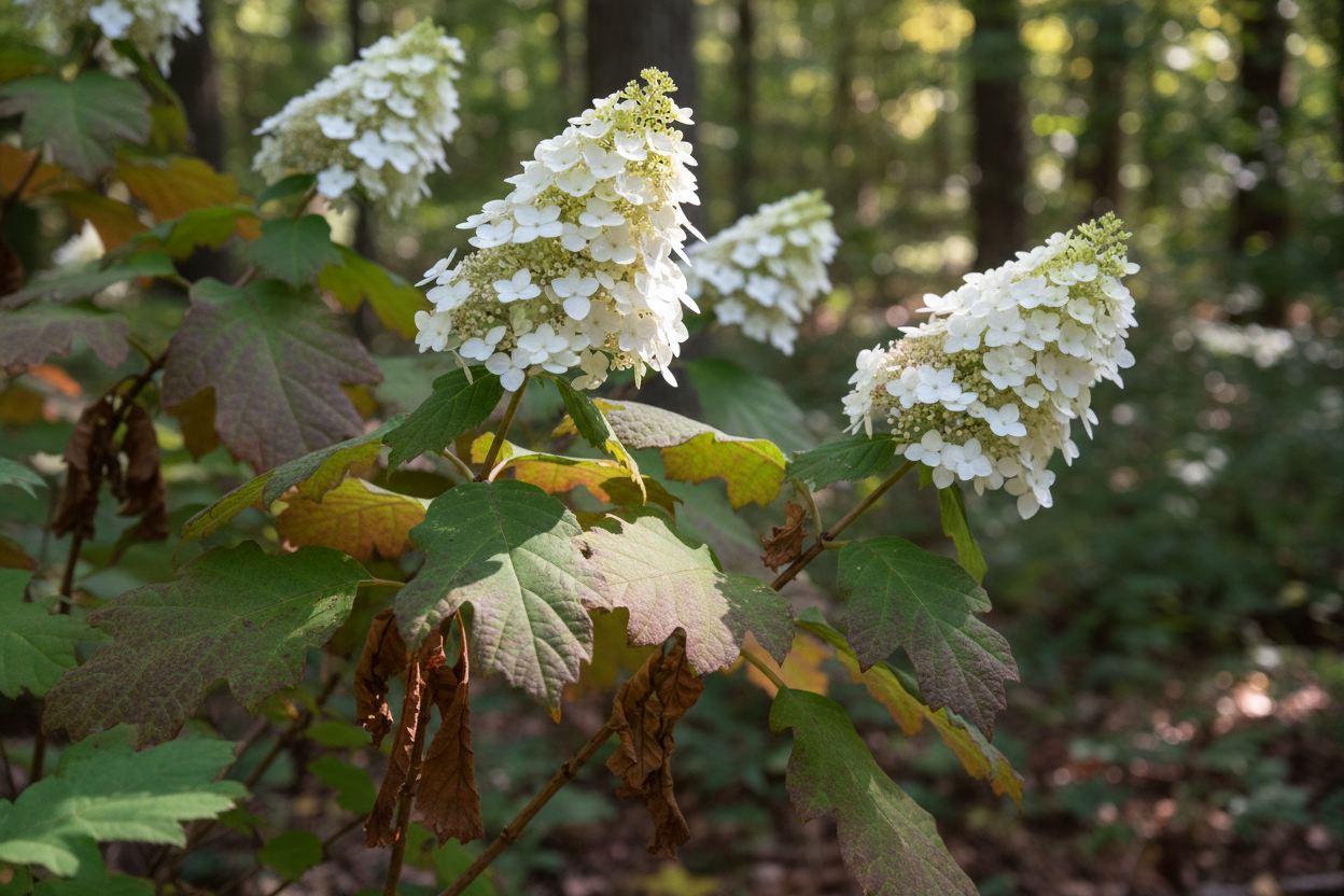 Eichenblättrige Hortensie / Hydrangea quercifolia